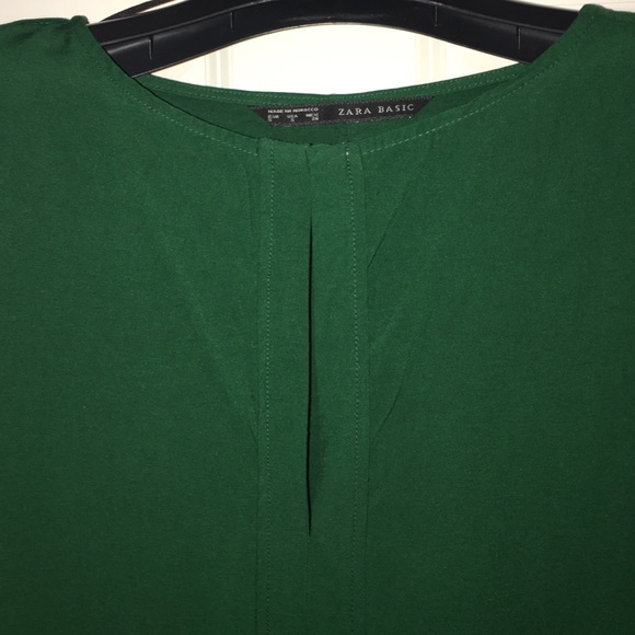 Casual hunter green dress from Zara - Picture 2 of 4