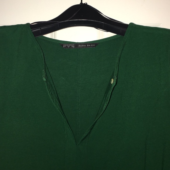 Casual hunter green dress from Zara - Picture 3 of 4