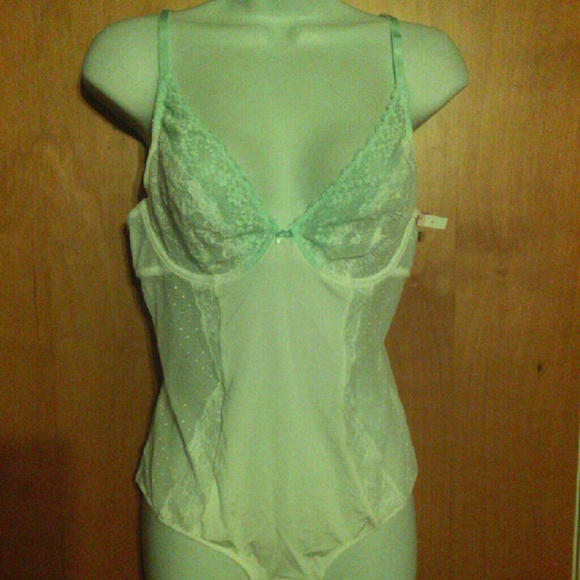 NEW sheer white lace mesh teddy bodysuit lingerie - Picture 1 of 3