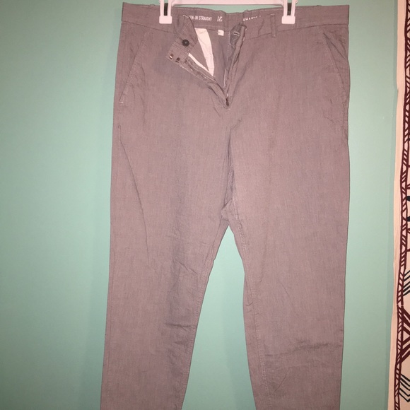 straight leg trousers