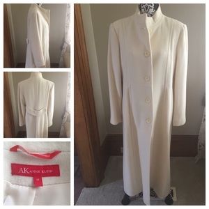 Women's Long Winter Coat -Winter White