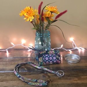 Cute VERA BRADLEY id case and matching Lanyard