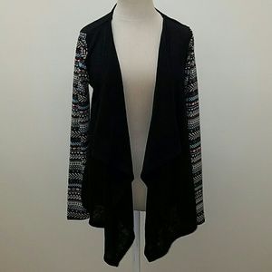 NWT Flying Tomato Black Cardi