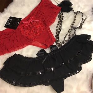 Bundle of SEXY ruffle panties NWT