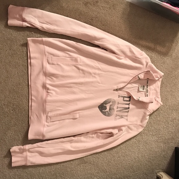 Victoria Secret Pink Quarter Zip Sweatshirt