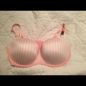 Knockout smooth 36DD pink & white push up