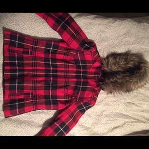 Abercrombie Plaid Winter Coat