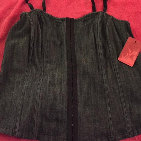 Corset denim top. NWT size 1 pure energy (14/16).