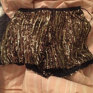 Nasty Gal sequin shorts