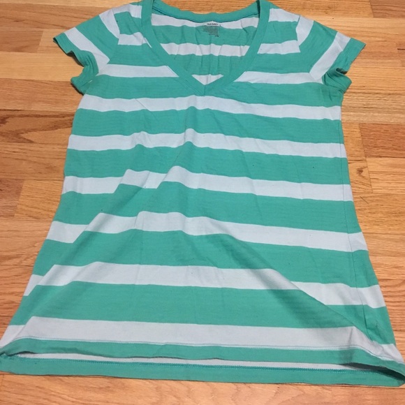 Old navy green striped tee