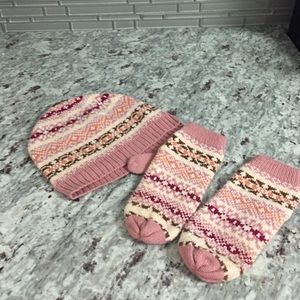 Knit hat and mittens from Nordstroms BP