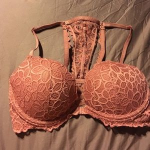 pink victorias secret "date" bra