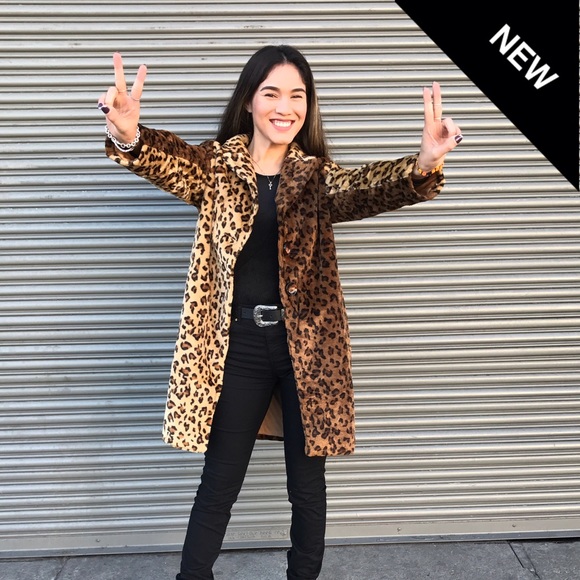 Cheetah Faux Fur Coat