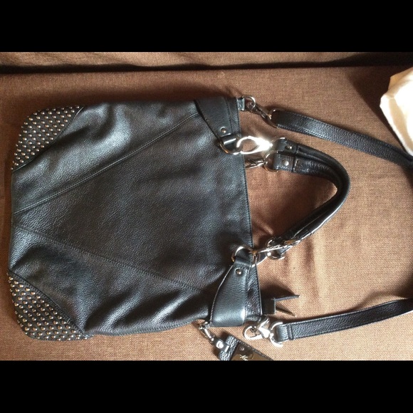 Kenneth Cole Black leather purse