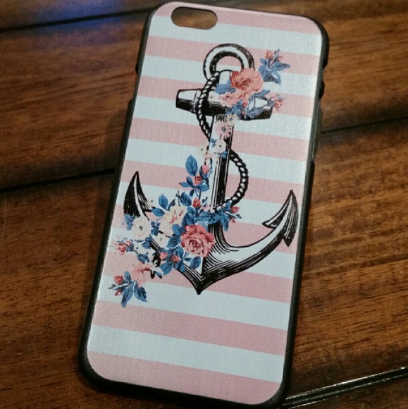 Vintage Pink Flower and Anchor iPhone 6/6S Case
