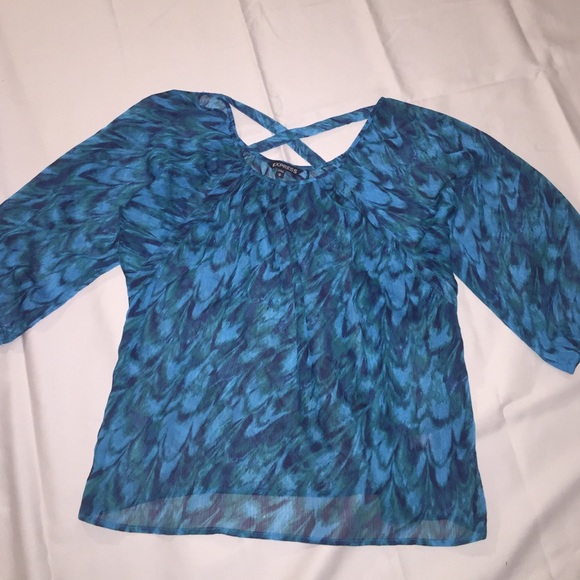 Express sheer holiday top - medium
