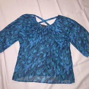 Express sheer holiday top - medium