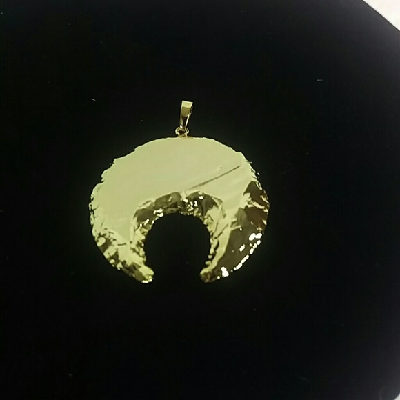 24k Gold Plated Crescent Moon Pendant 💛 3 for$15