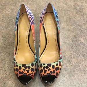 Nine West Rainbow Leopard Heels