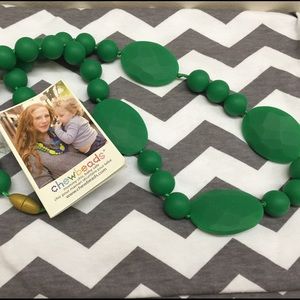 NWT emerald green teething necklace. Chewbeads