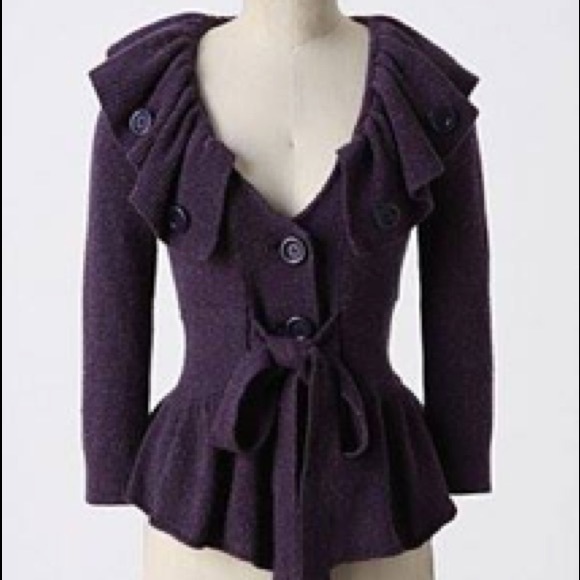 Anthropologie Charlie and Robin belted cardigan XS