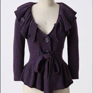 Anthropologie Charlie and Robin belted cardigan XS