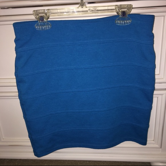 Forever 21 Blue Bodycon Skirt