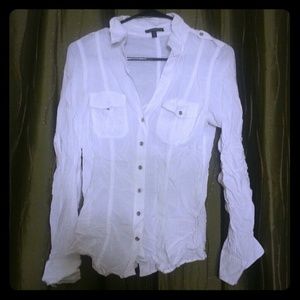 Express White/Cream Button Down
