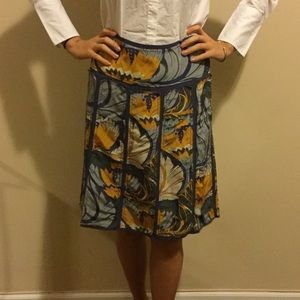 Tory Burch Spring Print A Line Skirt