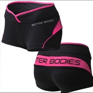 Better bodies black and pink woman size sm shorts