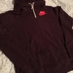 EUC Nike funnel neck pullover hoodie
