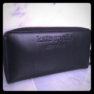 NWT Kate Spade Black Wallet with Box