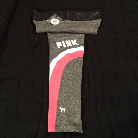 VS PINK YOGA PANTS SIZE M - Picture 2 of 2