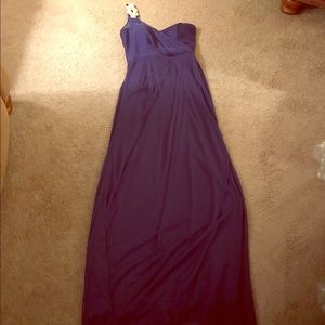 Prom dress navy blue with sequins
