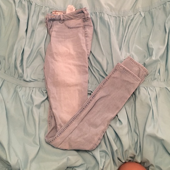 Light blue skinny hollister jeans