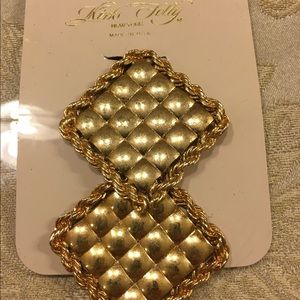 Orecchini Kirks Folly A Fragola Con Cristalli, Oro Placcato E Smalto, Leverback