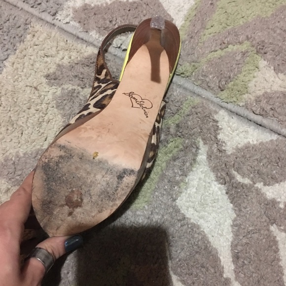 Sam-Edelman Leopard Print High Heels - Picture 4 of 4