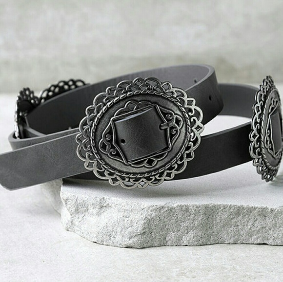 •reserved• Silver and Black Belt