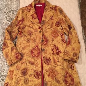 Vintage CAbi brocade coat, 4