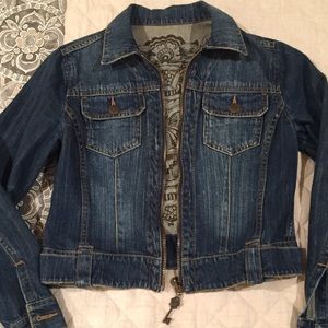 CAbi reversible denim jacket, small