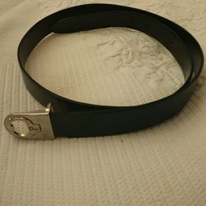 Dior belt black and brown reversible