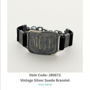 Monogrammed bracelet