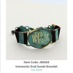 Monogrammed bracelet