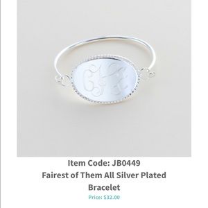 Monogrammed bracelet