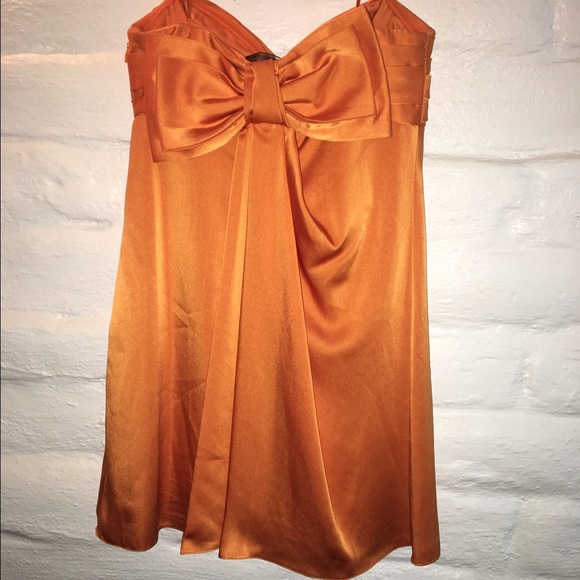 Orange BCBG Maxima dress