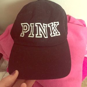 PINK Black Baseball Cap