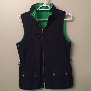 Ralph Lauren reversible vest with hideaway hood