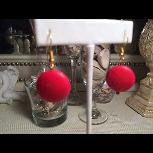 🔴BOGO🔴Red Semi-Precious Stone Earrings