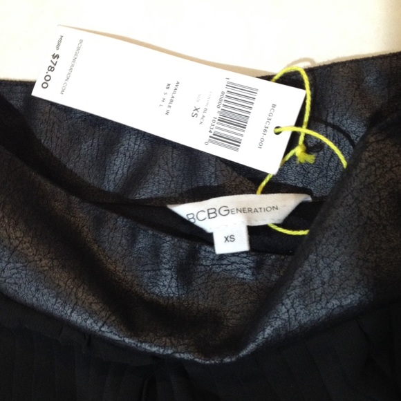 New BCBGeneration sheer black high low skirt - Picture 2 of 3