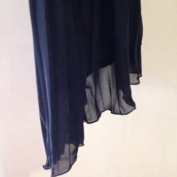 New BCBGeneration sheer black high low skirt - Picture 3 of 3